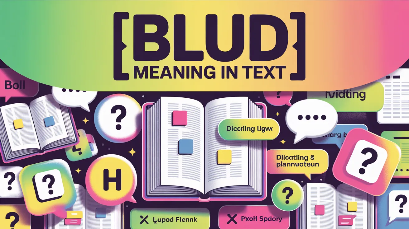 Blud Meaning in Text