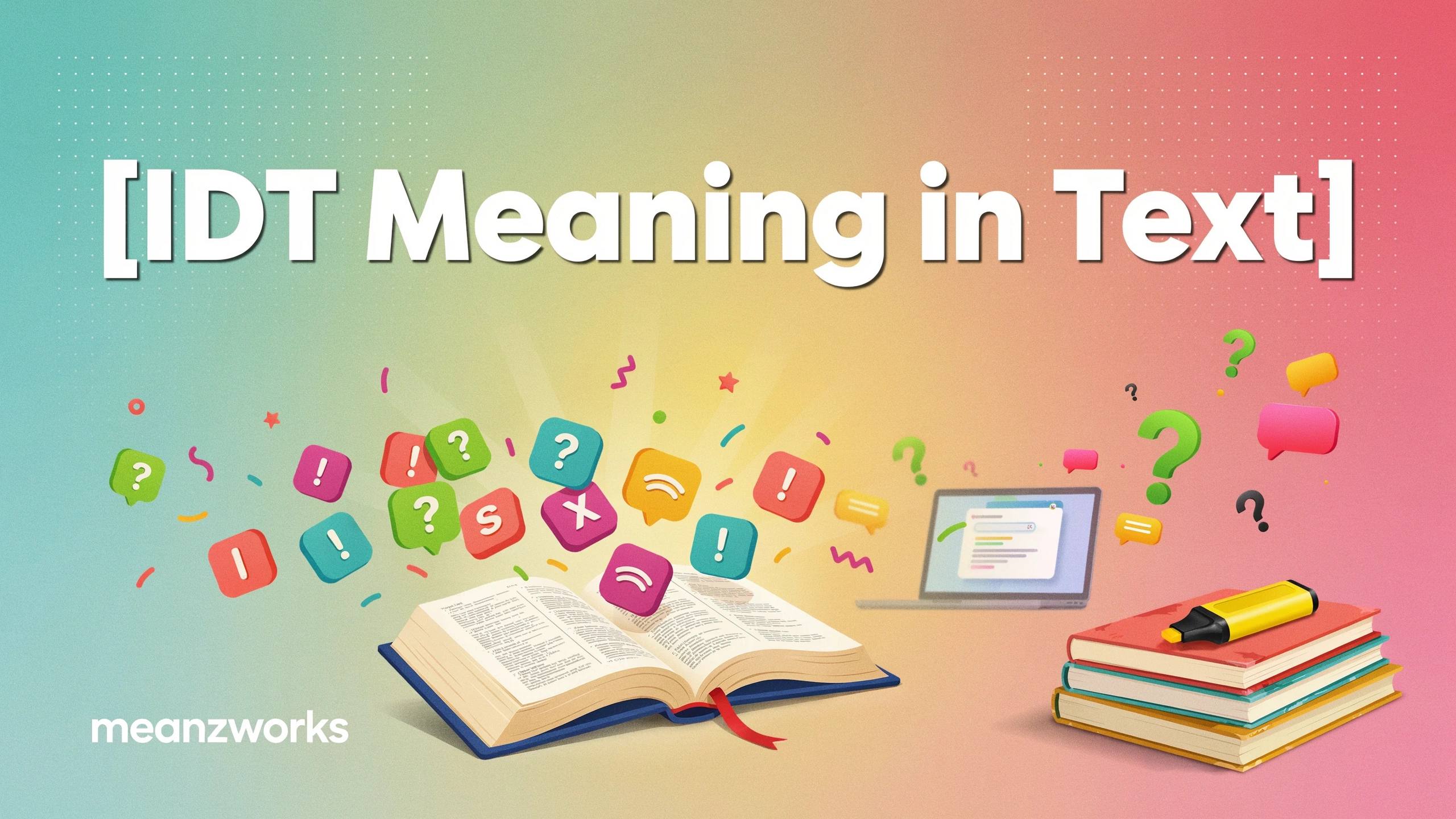 IDT Meaning in Text