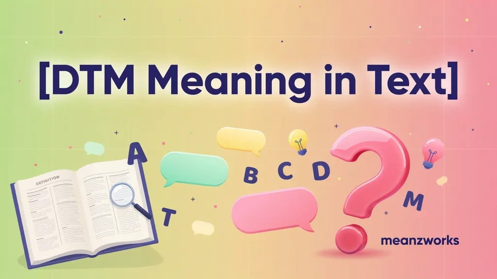 DTM Meaning in Text
